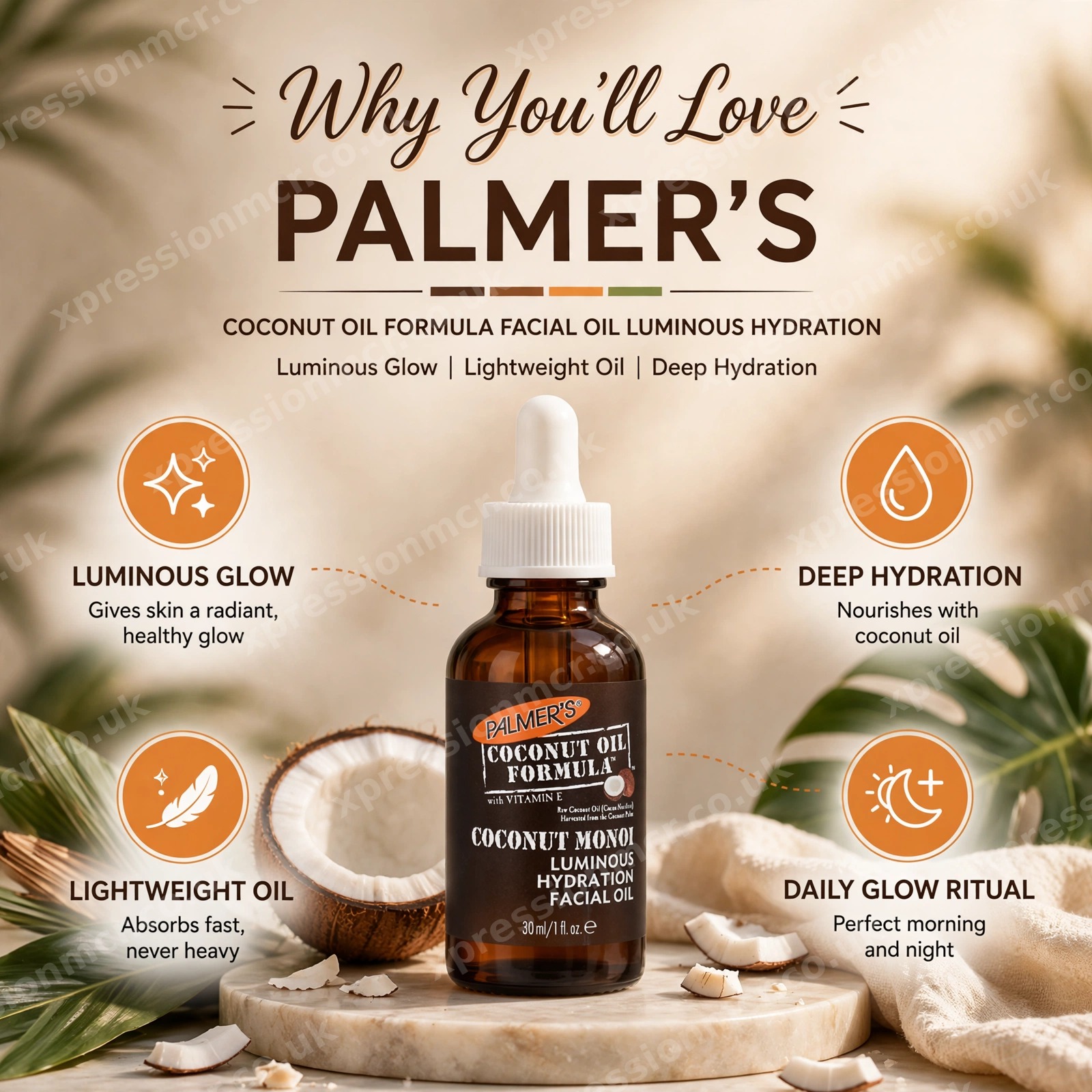 Palmer's Coconut Oil Formula Facial Oil Luminous Hydration Coconut Oil 30ml / 1 fl.oz