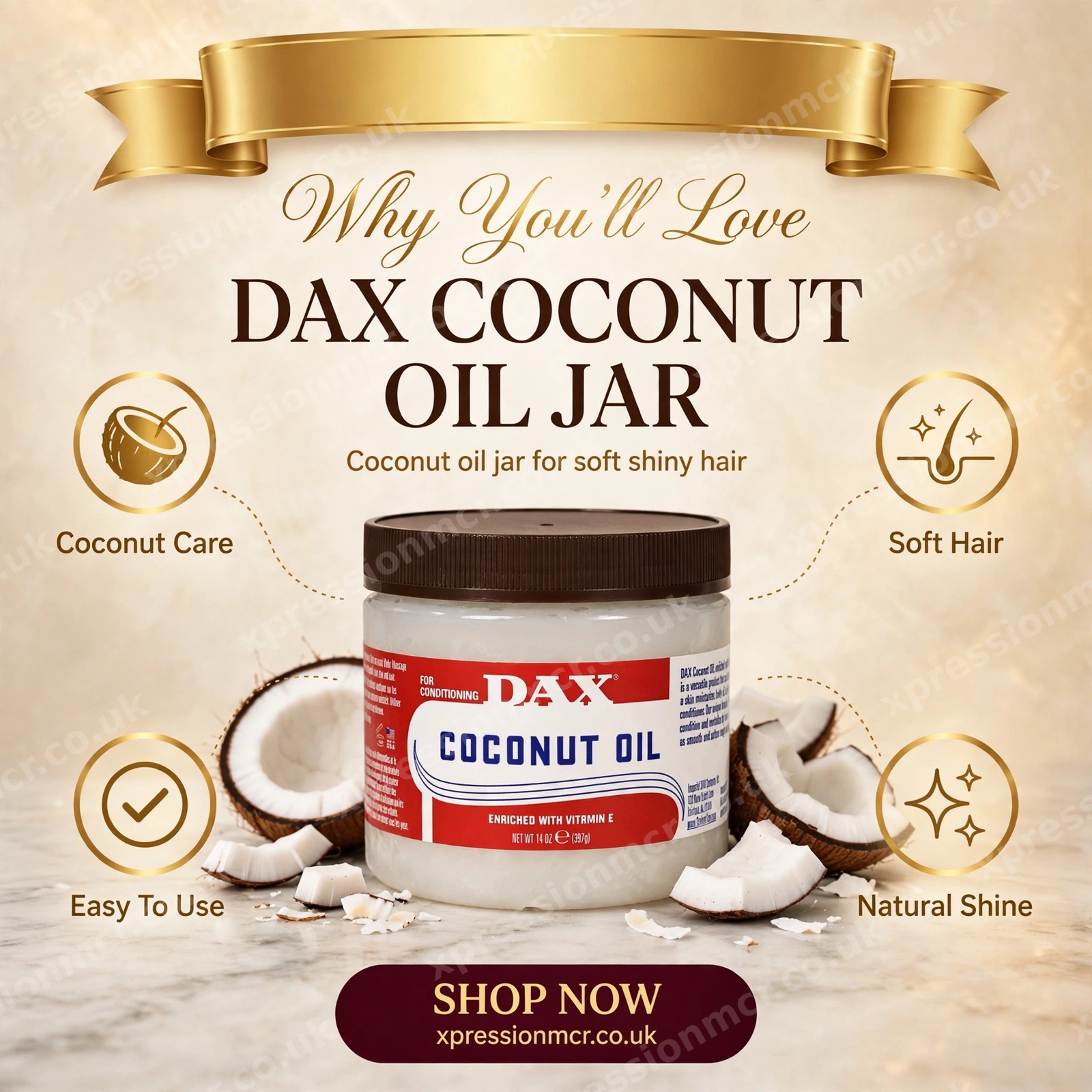 Dax Coconut Oil Jar