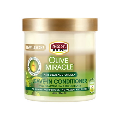 African Pride Olive Miracle Moisturizing Anti-Breakage Leave-in Conditioner 15 oz / 425g