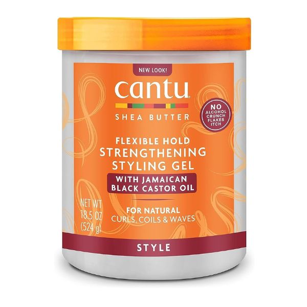 Cantu Strengthening Styling Gel With Jamaican Black Castor Oil 18.5oz / 524g