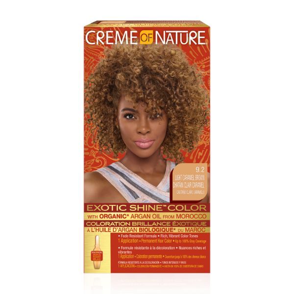 Creme Of Nature Exotic Shine™ Color with Argan Oil from Morocco 9.2 Light Caramel Brown