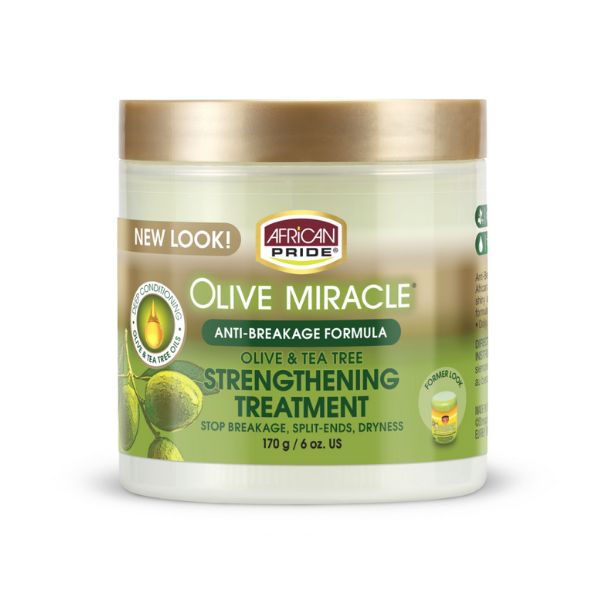 African Pride Olive Miracle Strengthening Treatment 6Oz Anti-Breakage & Growth Protection