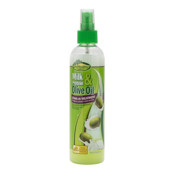 Sof N Free Gro Healthy Milk Protein & Olive Oil Leave-In Conditioner Spray (8.Oz)