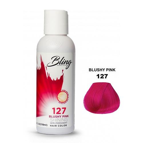 BLING COLOR SEMI PERMANENT HAIR DYE 118ml - 127 Blushy Pink