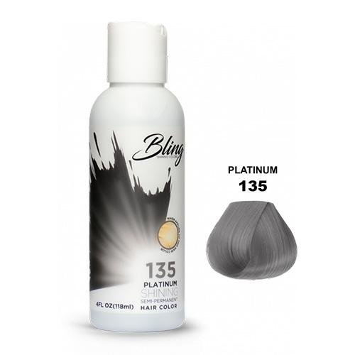 BLING COLOR SEMI PERMANENT HAIR DYE 118ml - 135 Platinum
