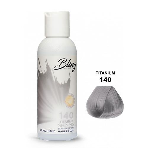 BLING COLOR SEMI PERMANENT HAIR DYE 118ml - 140 Titanium