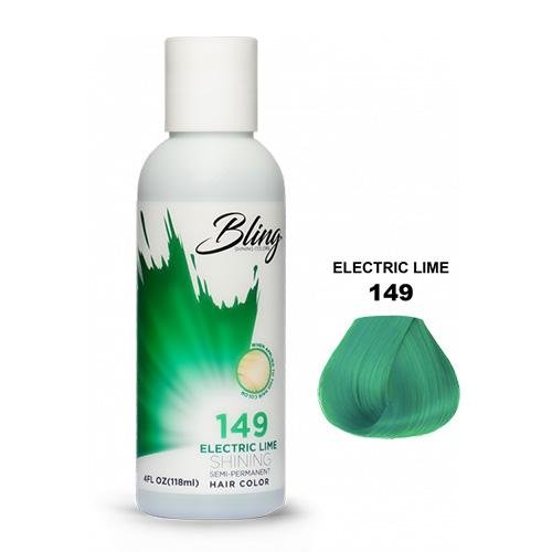 BLING COLOR SEMI PERMANENT HAIR DYE 118ml - 149 Electric Lime