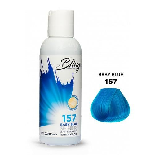 BLING COLOR SEMI PERMANENT HAIR DYE 118ml - 157 Baby Blue