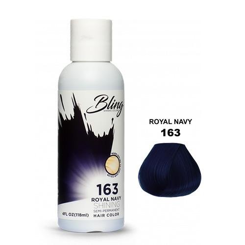 BLING COLOR SEMI PERMANENT HAIR DYE 118ml - 163 Royal Navy