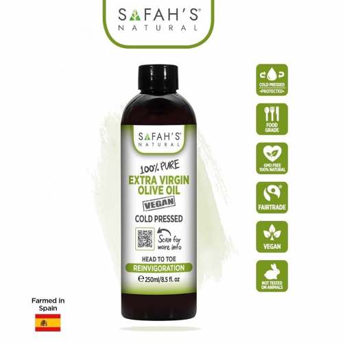 Safah's Natural Cold Press 100% Pure Extra Virgin Olive (250Ml-100Ml)