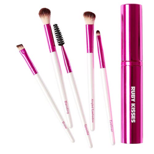 Ruby Kisses Makeup Brushes Travel Size Eye Makeup Brush Set with Case
