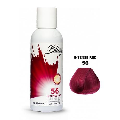 BLING COLOR SEMI PERMANENT HAIR DYE 118ml - 56 Intense Red