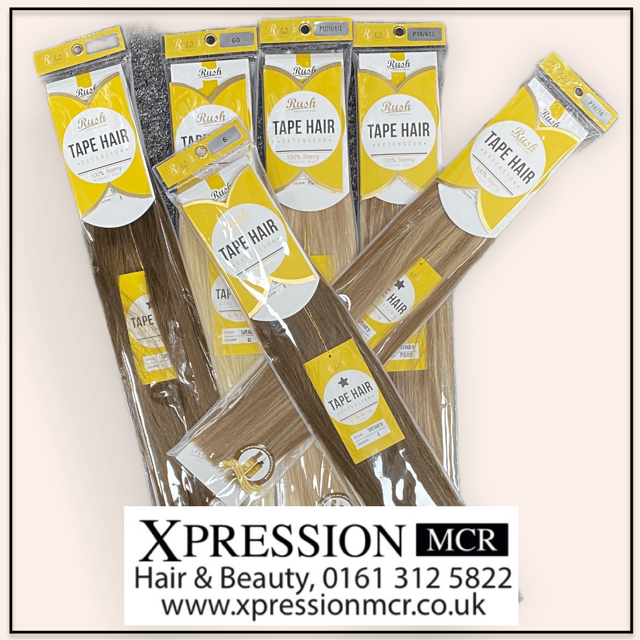 100% Remy Human Hair Rush Tape In Extension 18 & 20 Inch Long 10A Grade Hair