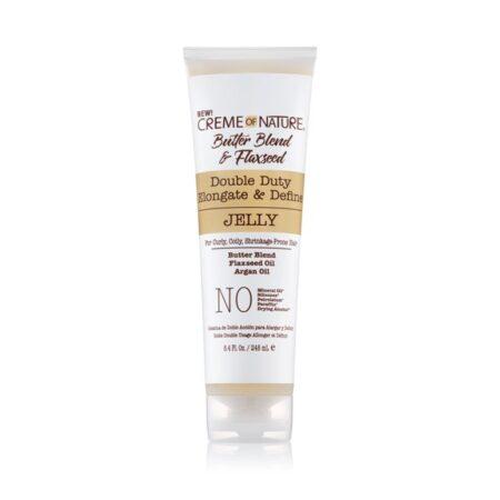 Creme Of Nature Butter Blend & Flaxseed Elongate & Define Jelly 8.4oz