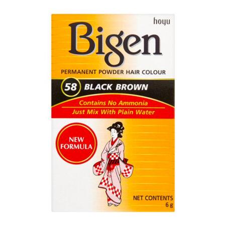 Bigen Hair Colour Black Brown 58 Black Brown 6g