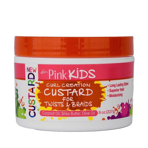 Luster's Pink Kids Curl Creation Custard for Twists & Braids - 8 Ounce