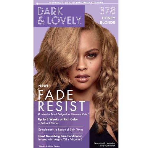 Dark & Lovely Fade Resist Permanent Conditioning Hair Color 378 Honey Blonde
