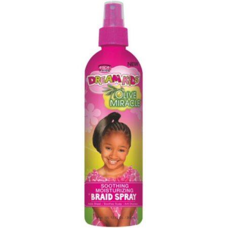 African Pride Dream Kids Olive Miracle Soothing Moisturizing Braid Spray 12 oz / 355mL