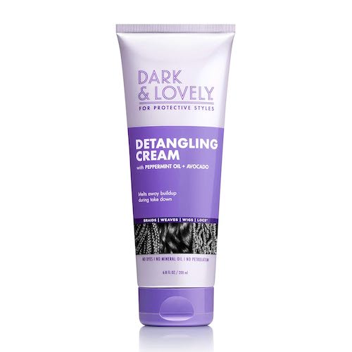 Dark&Lovely For Protective Styles Detangling Cream With Peppermint &Avocado Oil 6.8 Fl Oz