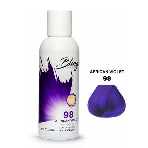 BLING COLOR SEMI PERMANENT HAIR DYE 118ml - 98 African Violet