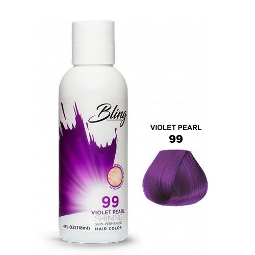 BLING COLOR SEMI PERMANENT HAIR DYE 118ml - 99 Violet Pearl