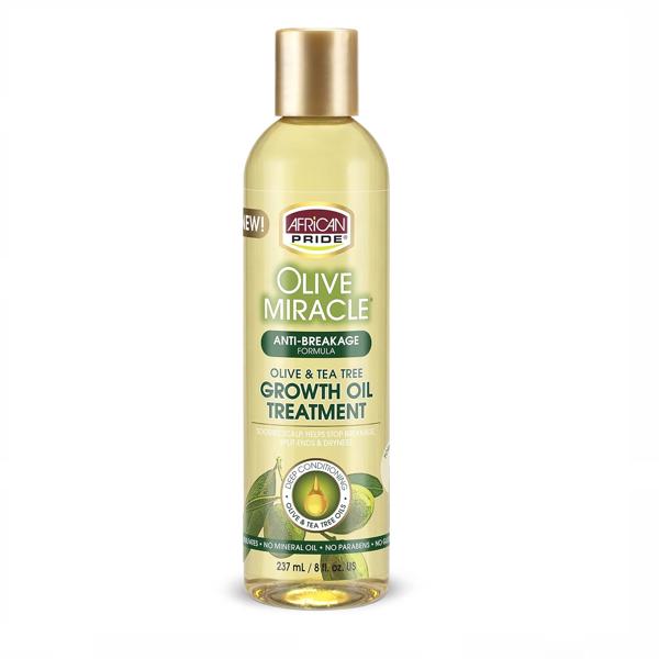 African Pride Olive Miracle Anti-Breakage Growth Oil Treatment 234ml / 8 Fl.oz