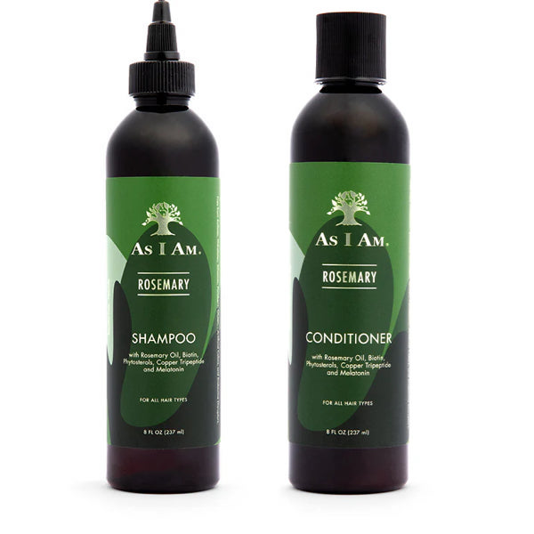 As I Am Rosemary Shampoo & Conditioner 8fl.oz / 237mL