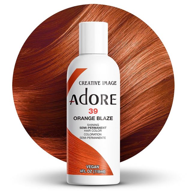 Adore Semi Permanent Hair colour-39 Orange Blaze- 4oz / 118ML