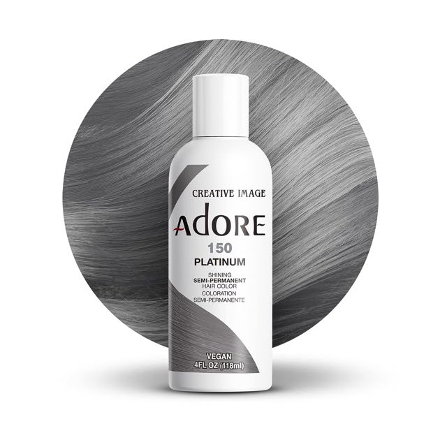 Adore Semi Permanent Hair colour-150 Platinum-4oz / 118mL