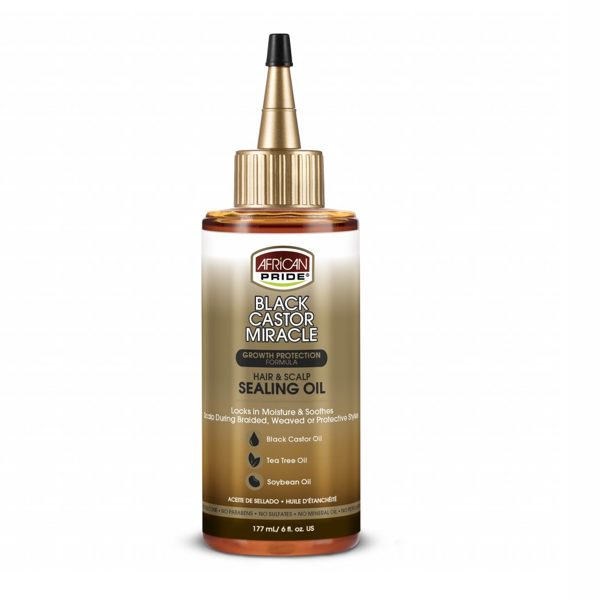 African Pride Black Castor Miracle Hair & Scalp Sealing Oil 6oz