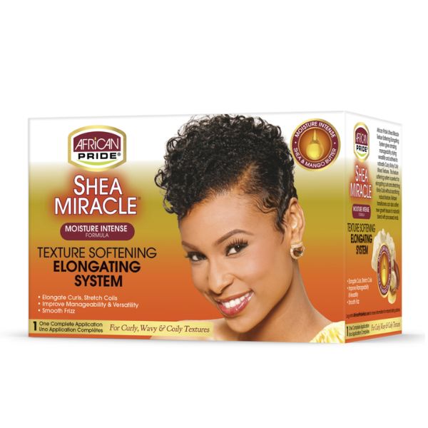 African Pride Shea Miracle Texture Softening Elongating System Kit
