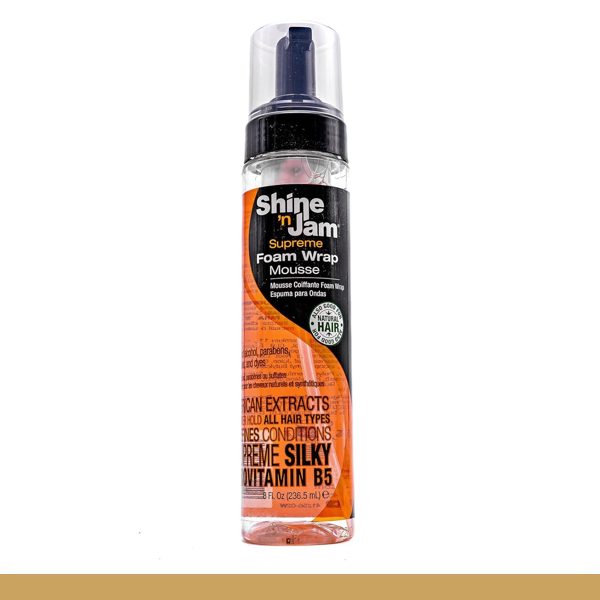 Ampro Shine N Jam Supreme Hold Foam Wrap Mousse 8oz