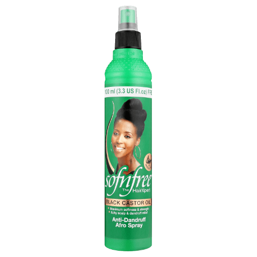 Sof N Free Black Castor Oil Anti-Dandruff Afro Spray (350ml)
