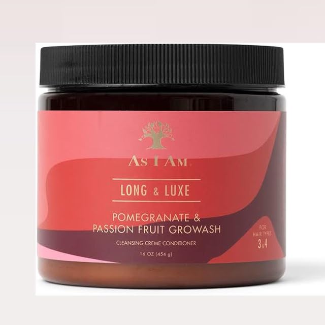 As I Am-Long & Luxe GroWash Cleansing Creme Conditioner  16oz / 454g