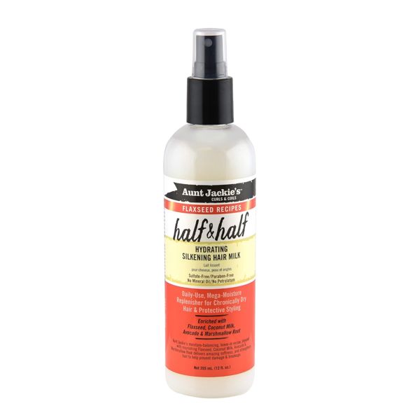 Aunt Jackie’s Flaxseed Half & Half Hydrating Silkening Hair Milk 12oz