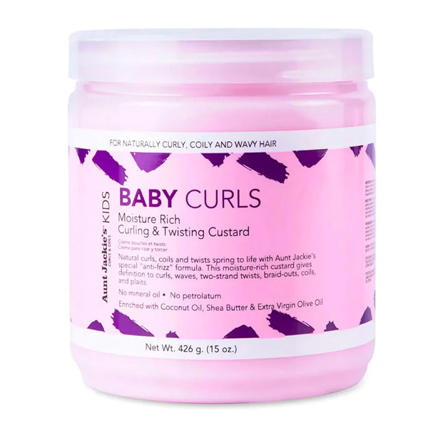 Aunt Jackie's Kids Baby Curls Curling & Twisting Custard 15oz / 425g