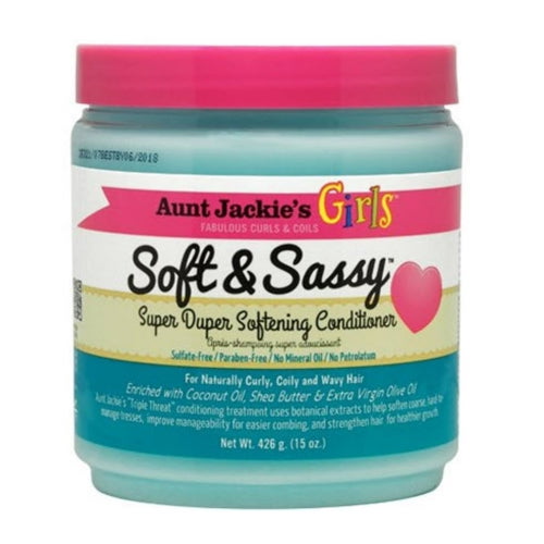 Aunt Jackie's Girls Soft and Sassy Super Duper Softening Conditioner, 15 oz