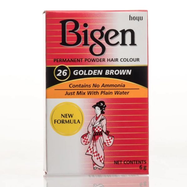 Bigen Permanent Powder Hair Color-26 Golden Brown 6g