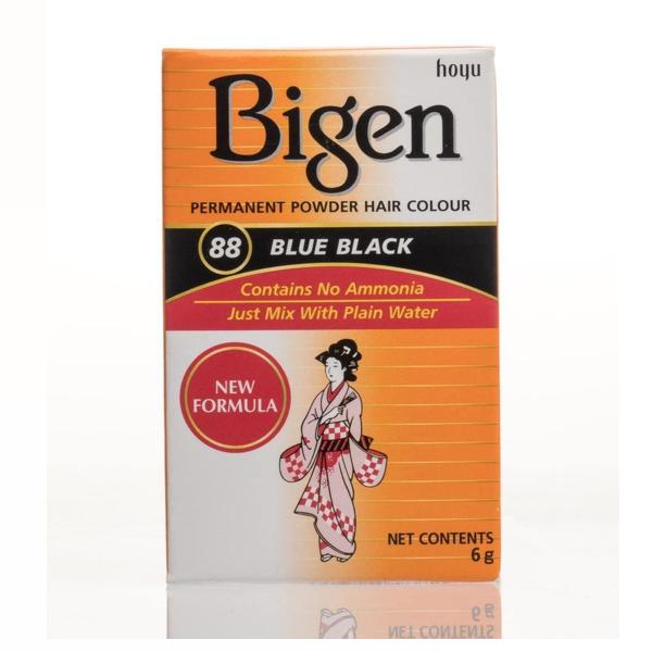 Bigen Permanent Powder Hair Color-88 Blue Black 6g