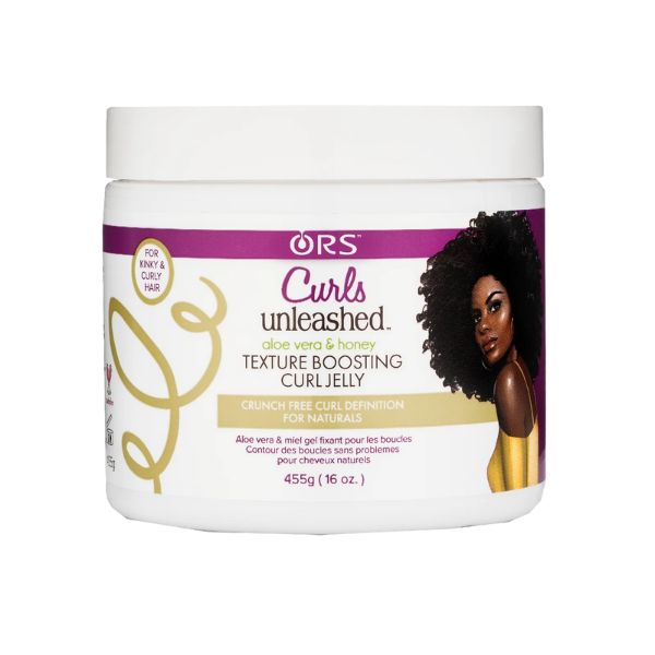 ORS Curls Unleashed Aloe Vera and Honey Texture Boosting Curl Jelly 16 Oz / 455g