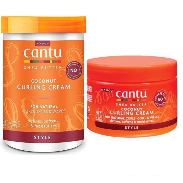 Cantu Shea Butter Natural Coconut Curling Cream Jar