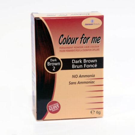 Colour For Me Permanent Powder Hair Colour 2 Dark Brown