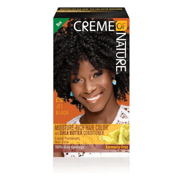 Creme of Nature Women's Liquid Hair Colour - C10 [Jet Black]