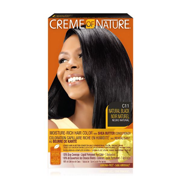 Creme of Nature Women's Liquid Hair Colour - C11 [Natural Black]