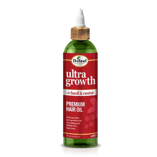 Difeel Ultra Growth Basil & Castor Hair Growth Oil 8 Fl.oz / 237ML