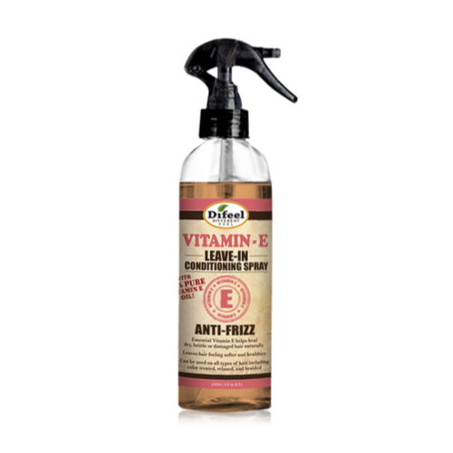 Difeel Anti-Frizz Leave In Conditioning Spray With 100% Pure Vitamin E Oil 6 Oz. / 235ML