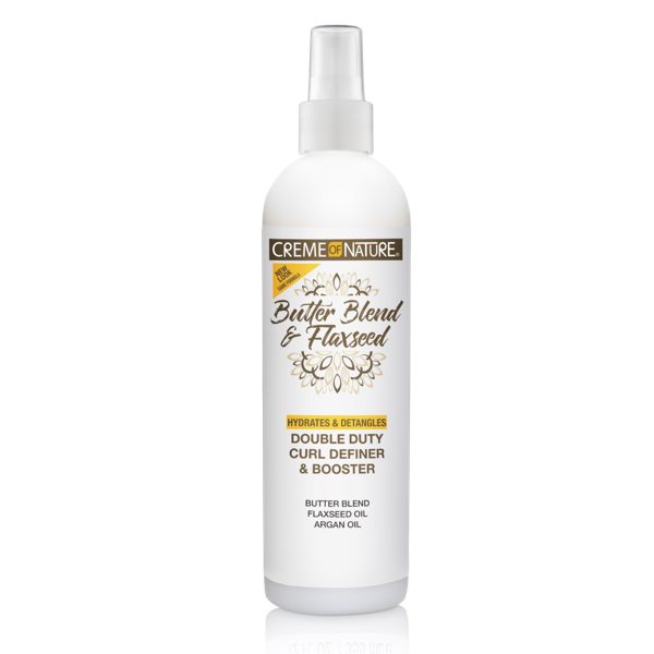 Creme of Nature® Butter Blend & Flaxseed Double Duty Curl Definer & Booster 12 fl.oz