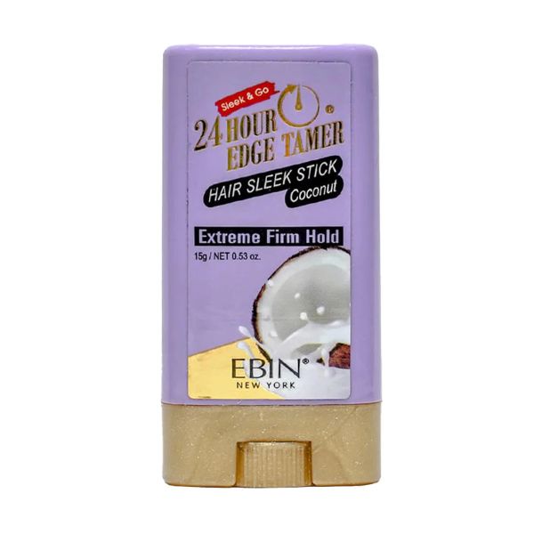 EBIN 24 Hour Edge Tamer Sleek Hair Wax Stick - Coconut (0.53oz)