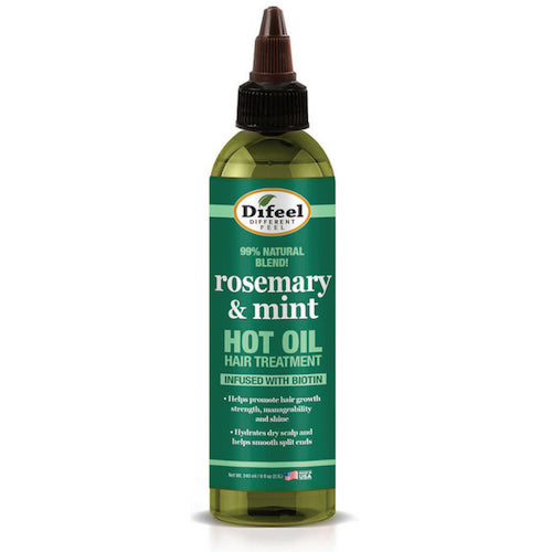 DIFEEL ROSEMARY AND MINT HOT OIL HAIR TREATMENT WITH BIOTIN 8 OZ.