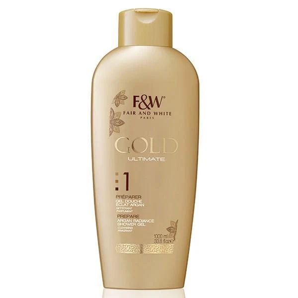 Fair & White Gold Argan Radiance Shower Gel 33.8Fl.oz / 1000ML
